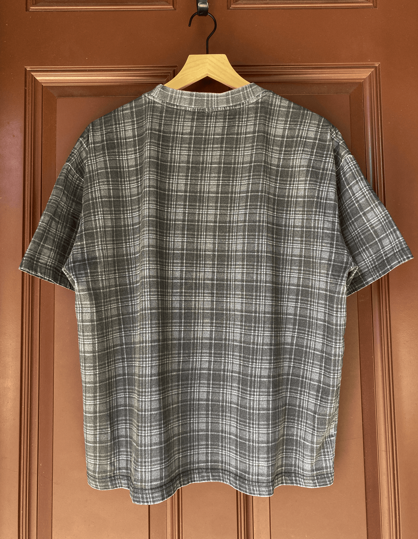 "Stone" Plaid Tee