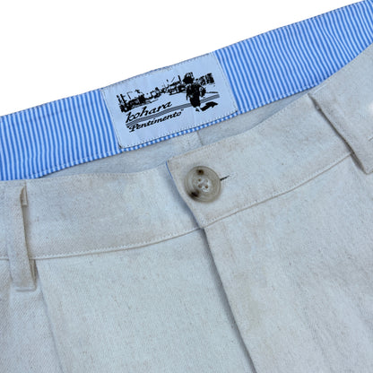 Pleated Shorts v2 "Cream"