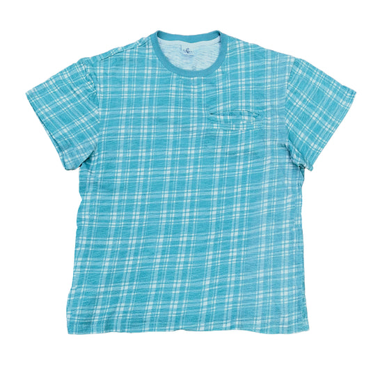 Plaid Tee v2 "Aqua"