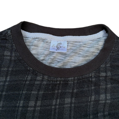Plaid Tee v2 "Obsidian"