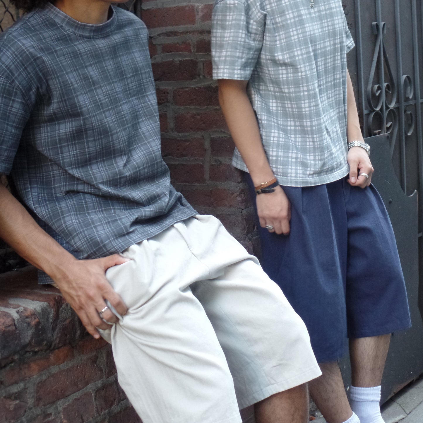 "Cream" Pleated Shorts