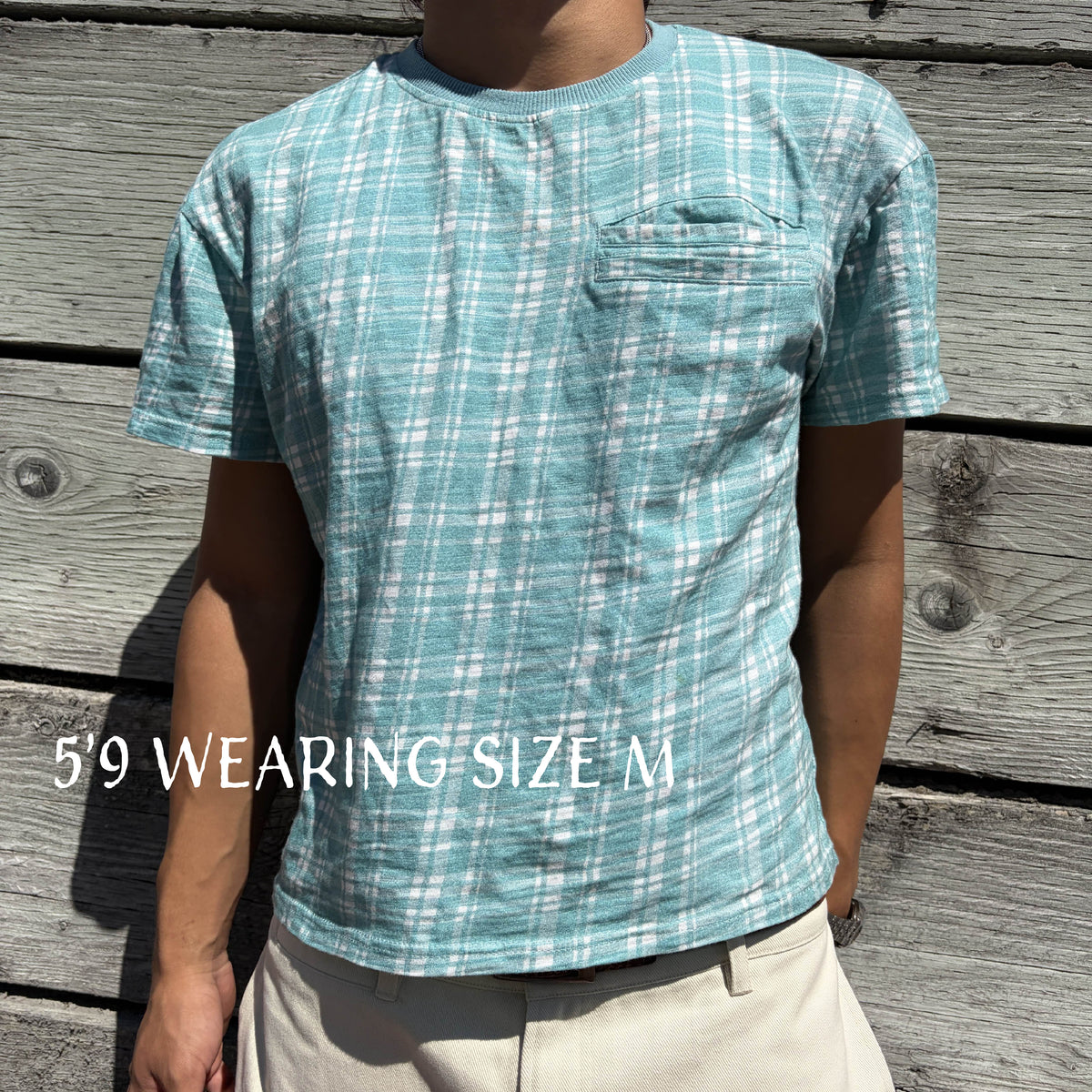 Plaid Tee v2 "Aqua"