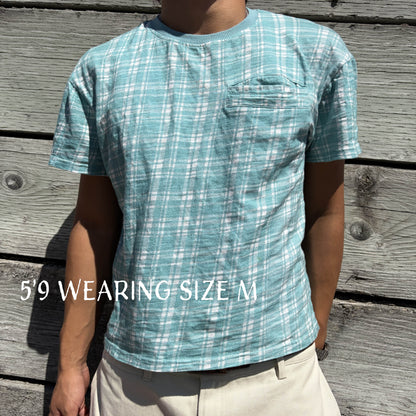 Plaid Tee v2 "Aqua"